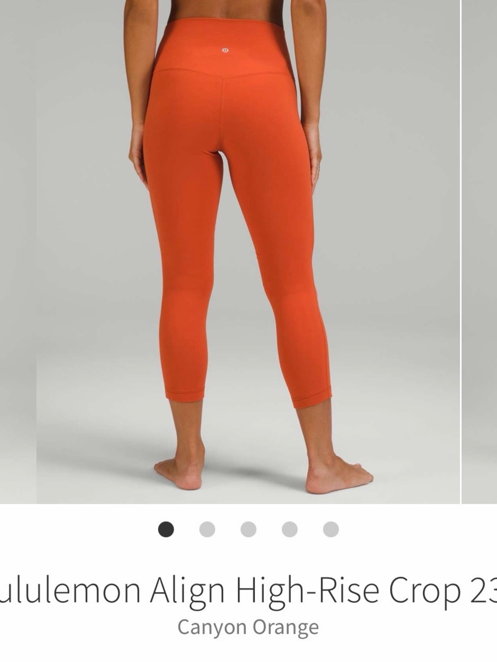 lululemon athletica Align High-Rise Crop Leggings — Canyon Orange